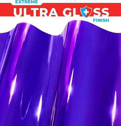 ColorFusion PPF by VViViD, Gloss Flip Purple Blast Dry Apply PPF Vinyl Car Wrap Roll 60ft x 5ft
