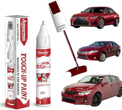 3R1 Matador Red Mica Car Touch Up Paint for Toyota, Color Accurate Two-In-One Car Paint Scratch Repair Pen, Professional Scratch Remover for Vehicles Chips and Nicks Scuff
