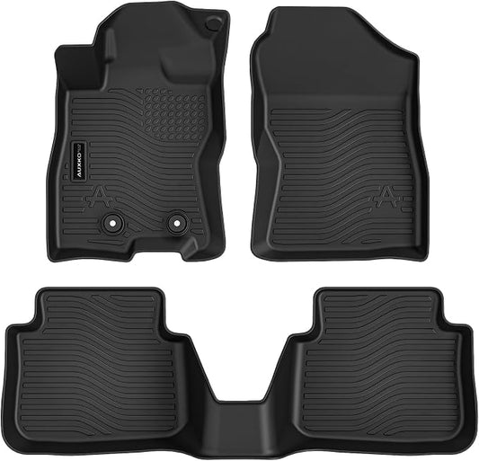 Auxko All Weather Floor Mats for 2026 Subaru Crosstrek Hybrid TPE Rubber Liners Accessories for 2026 Subaru Crosstrek Hybrid Odorless Anti-Slip Floor Mats Black
