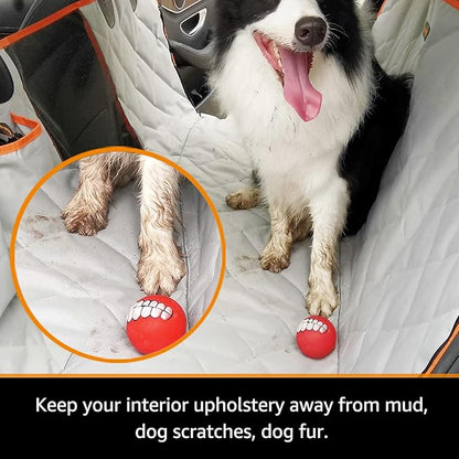 Dog Seat Cover for Tesla Model 3 Waterproof Car Seat Protector with Mesh Window Dog Car Hammock Against Dirt and Fur Anti-Scratch Nonslip Machine Washable Back Seat Cover for Model Y