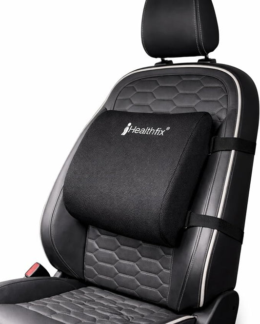 Healthfix® Car Lumbar Support Pillow | Back Cushion to Help Improve Posture (Soft)