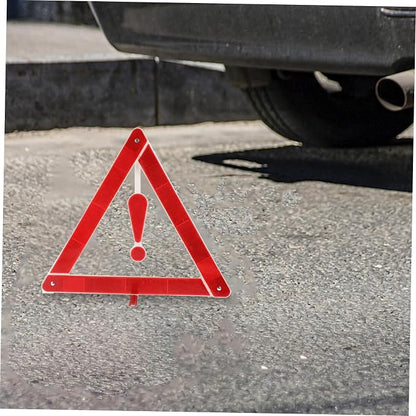 2pcs Car Safety Triangle Road Safety Kit Auto Warning Sign Material and Easy Installation