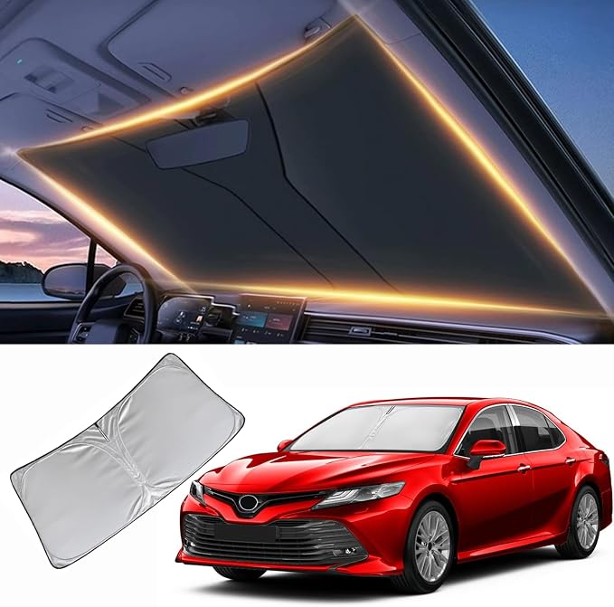 Windshield Sun Shade for Toyota Camry Front Window Shades Cover for 2012-2025 2026 Camry Windshield Sun Visor Protector Car Accessories
