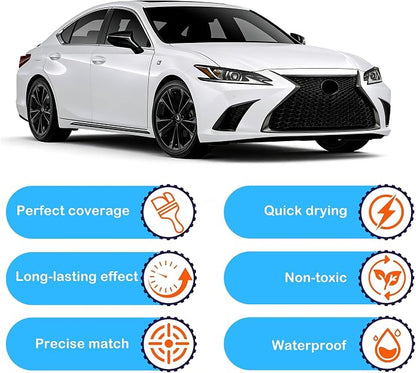 085 Eminent White Touch Up Paint for Lexus Match, Car Paint Scratch Repair kit, 2 in 1 Scratch Remover Pen with Color-Matched Rapid Drying of Paint Coating
