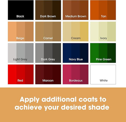 Furniture Clinic The Original Leather Recoloring Balm | Tan Leather Dye | Repair Scratched, Faded, & Worn Leather | Restore Your Leather Couches, Sofas, Car Seats, and Furniture | 250 ml / 8.5 fl oz