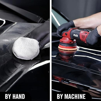 Turtle Wax Hybrid Solutions Ceramic Acrylic Black Car Polish and Wax, Car Scratch Remover & Car Paint Restorer for Black Cars, Deep Shine, Ceramic Coating Protection & Water Beading, 14 oz (Pack of 6)