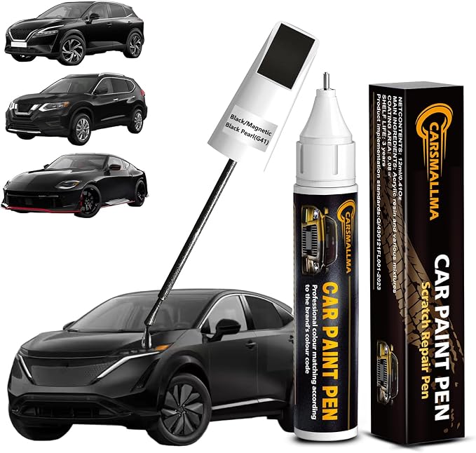 G41 Black/Magnetic Black Pearl Car Touch Up Paint for Nissan, Color Accurate Car Paint Scratch Repair Pen Kit Quick & Easy Fix Vehicle Chips and Automotive Nicks Scuff