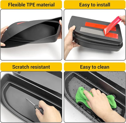 Rear Trunk Organizer for 2010-2024 Toyota 4Runner 5-Seat 2nd Row Accessories, Storage Bin Trunk Side Storage Box Cargo Tray for 10-24 4 Runner(Upper Side,Not for 7-Seat)