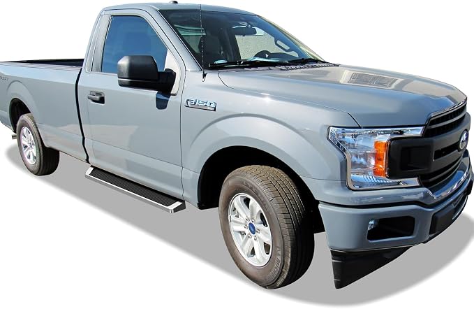 APS Running Boards Style Compatible with Ford F150 2015-2026 Regular Cab & F-250 F-350 Super Duty 2017-2026 (Nerf Bars Side Steps Side Bars)