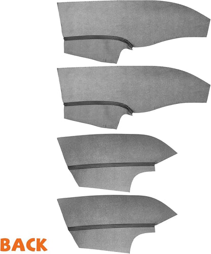 RUIANTE 4pcs Door Panel Cover Trim Replacement Compatible for Focus 2015-2018 Car Interior Accessories (Black)