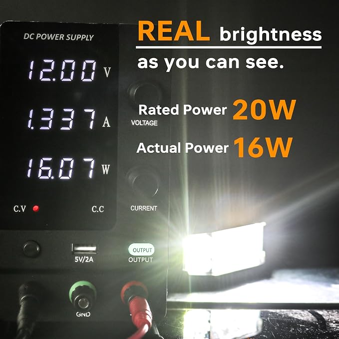 3 Inch LED Pods, 2PCS 40W 12V Flood Spot Ditch Lights Offroad Driving Fog LED Work Light for Truck ATV UTV Motorcycle (HZ1126)