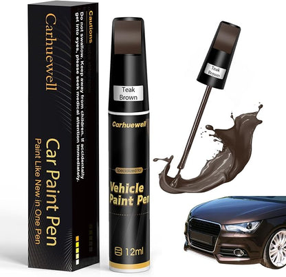 Bronze Touch Up Paint for Cars, Car Scratch Repair Pen, Car Paint Touch Up Pen Auto Scratches Remover Easy to Use and Quick Fix(Teak Brown)