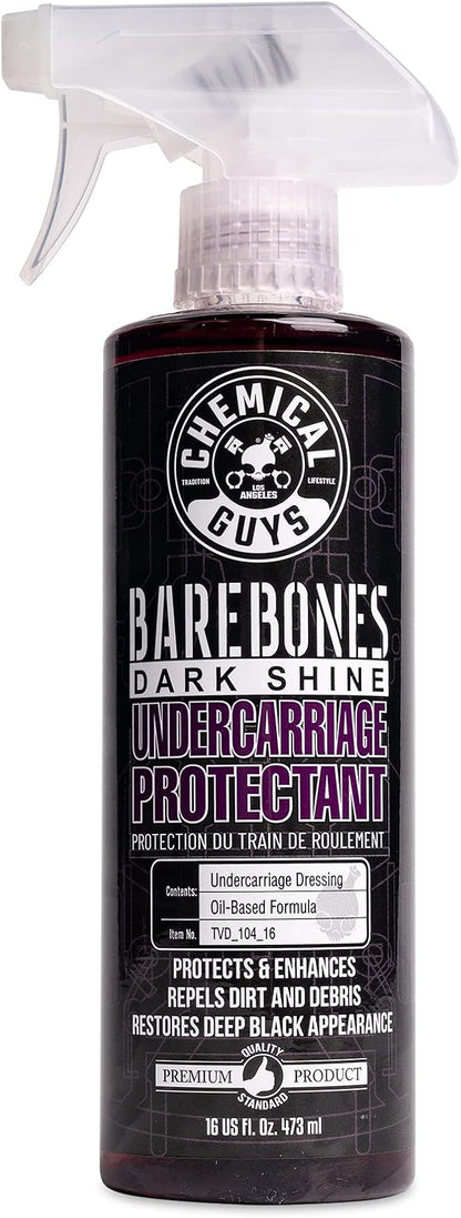 Chemical Guys TVD_104_16 Bare Bones Premium Dark Shine Spray for Undercarriage, Tires and Trim, Safe for Cars, Trucks, Motorcycles, RVs & More, 16 fl oz