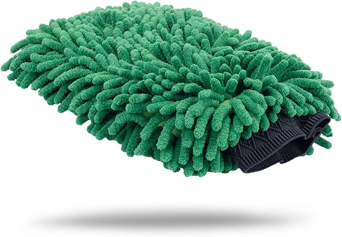 Maxshine Universal Chenille Microfiber Wash Mitt – Ultra-Soft Glove with Foam Core & Elastic Cuff – Scratch-Free, Lint-Free – Safe for Paint & Ideal for Exterior Car Detailing
