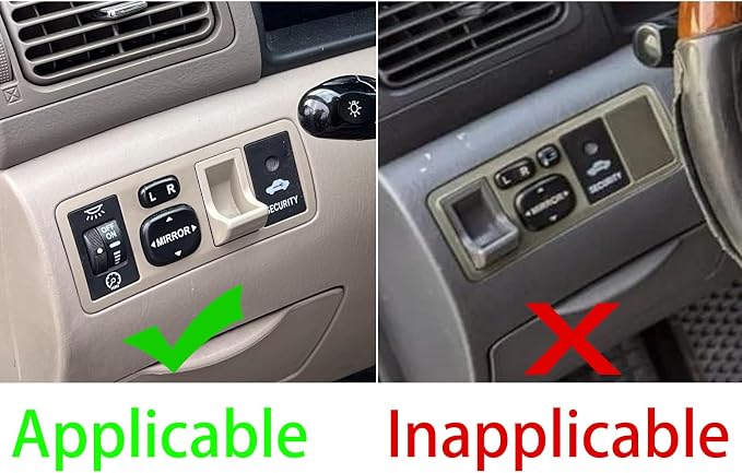Black Real Carbon Fiber Accessories Car Headlight Control Switch Knob Trim Frame Cover Interior Trim Sticker Decal for Toyota Corolla CE LE S 2003 2004 2005 2006 2007 2008/XRS 2005-2006 Sedan 1PC