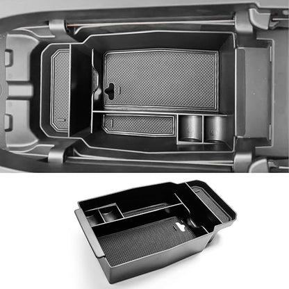 CDEFG 2023 2024 2025 2026 CX-50 Center Console Organizer Tray for 2023 2024 2025 2026 Mazda CX-50 Middle Console Armrest Storage Box 2023-2026 CX50 Accessories(Black)