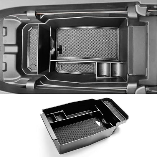 CDEFG 2023 2024 2025 2026 CX-50 Center Console Organizer Tray for 2023 2024 2025 2026 Mazda CX-50 Middle Console Armrest Storage Box 2023-2026 CX50 Accessories(Black)