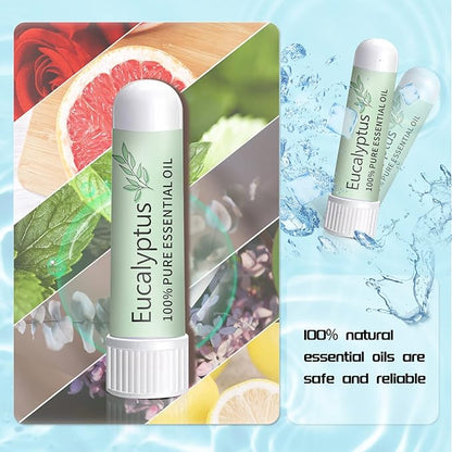 Hion Nausea Relief Inhaler-Eucalyptus, Natural Essential Oils Inhalers