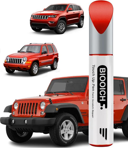 Touch Up Paint Pen Exact Color Match Car Chip and Scratch Repair (for Jeep, Flame Red(PR4/TR4))