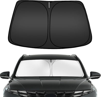 ARISMOTOR Windshield Sun Shade for Hyun-dai Tucson 2022-2025 2026, Custom Fit Foldable Front Window Sunshade Sun Visor Protector, Block UV Rays Keep Your Car Cooler