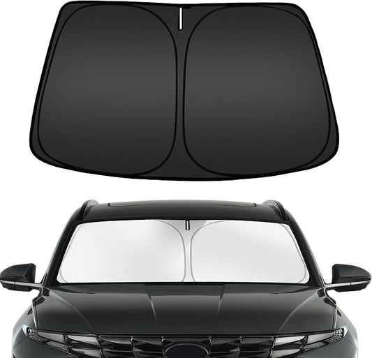 ARISMOTOR Windshield Sun Shade for Hyun-dai Tucson 2022-2025 2026, Custom Fit Foldable Front Window Sunshade Sun Visor Protector, Block UV Rays Keep Your Car Cooler