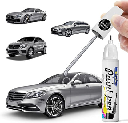 792 Palladium Silver Touch Up Paint Compatible with Mercedes Benz, DIY Car Paint Scratch Repair, Quick & Easy Fix Automotive Scratch Repair for C/CLA/CLE/CLS/CLK/G/GLA/GLC/GLK/M/E/S/SLK