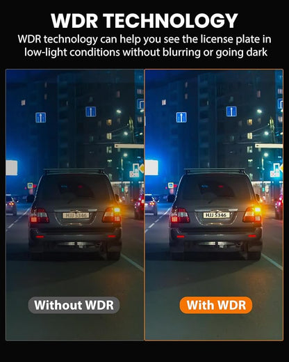 Dash Cam Front Rear 4K/1080P, Dash Camera for Cars Build in WiFi, Full HD Dash Cam with APP Control, 3.94‘’ IPS Screen Dash Camera with 32GB SD Card, G-Sensor, WDR, 24Hr Parking Mote, Loop Recording