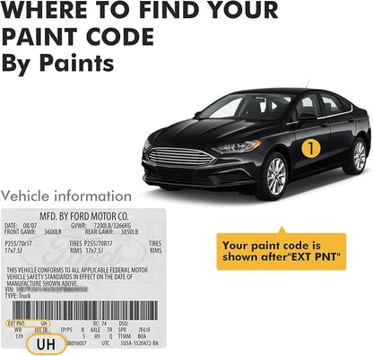 (Agate Black (UM) Car Touch Up Paint for ford, Car Paint Scratch Repair Kit, 2 in 1 Premium Scratch Remover Pen with Exact Color-Matched