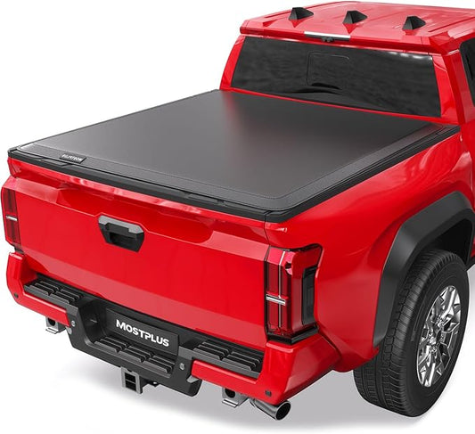 MOSTPLUS 5FT Roll-Up Soft Vinyl Truck Bed Tonneau Cover Compatible for 2024 2025 2026 Toyota Tacoma (Not for Trail Edition) 60Inch