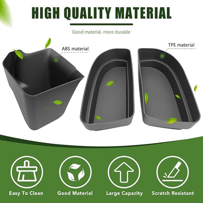 Trunk Organizer for 2010-2024 Toyota 4Runner 5-Seat 2nd Row(NOT Fit 7-Seat 3rd Row), Rear Trunk Storage Box Bin Cargo Tray for 10-24 4 Runner Interior Accessories(3Pcs Trunk Organizer)
