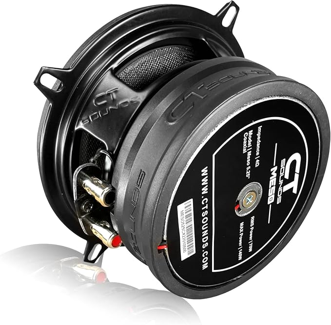 CT Sounds Meso 5.25” 280 Watt 2-Way Premium Coaxial Car Speakers, Pair