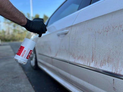 ESOTERIC Iron Remover Decontamination Spray, Easy to Use, Iron Remover Car Detailing Supplies, Activates Red, Less Odor, Removes Iron Brake Fallout, Perfect for Your Car Detailing Kit (16oz)