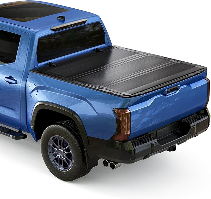 Low Profile Flip Up Truck Bed Tonneau Cover for 2007-2021 Toyota Tundra 5' 6" Bed (66.7")