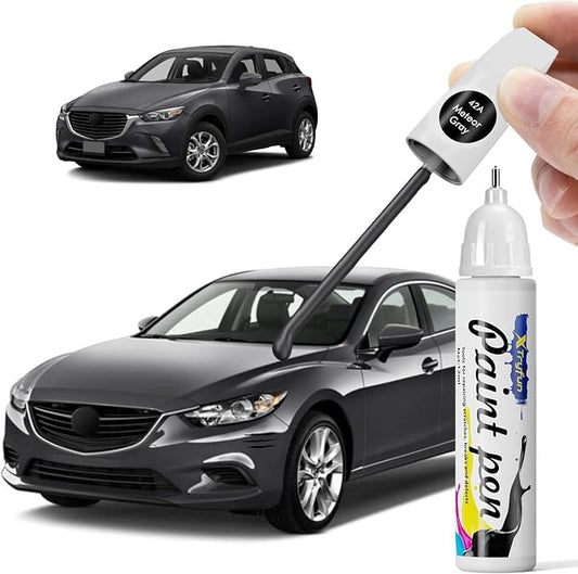 42A Meteor Gray Touch Up Paint Compatible with Mazda, DIY Car Paint Scratch Repair, Quick & Easy Fix Automotive Scratch Repair for CX-5/CX-9/CX-3/Mazda3/Mazda6/MX-5/Mazda2/Mazda5/Miata