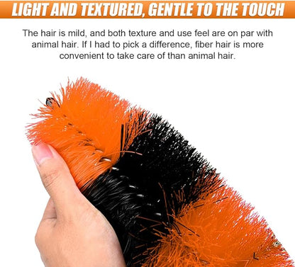 Master Car Wheel Brush, 16" Long Soft Bristle Car Wheel Rim Cleaner Brush, Easy Reach Wheel and Rim Detailing Brush, Car Washing Brush Tire Detail Brush for Wheel Rim Exhaust Tips (Orange & Black)