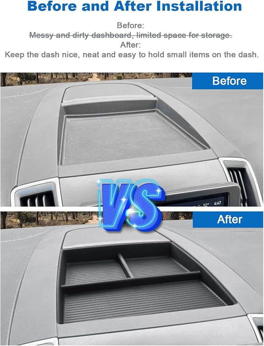 CDEFG for 2021-2024 Edge Center Console Organizer for 2021-2024 Edge Accessories Dashboard Storage Tray Dash Screen Storage Box