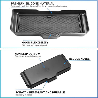 SXCY 3PCS for 2022-2025 2026 Nissan Frontier Center Console Organizer [Front Tray+Cupholder+Armrest Tray] for 2025 2026 Nissan Frontier Accessories 2024 2025 2026 Frontier Console Organizer