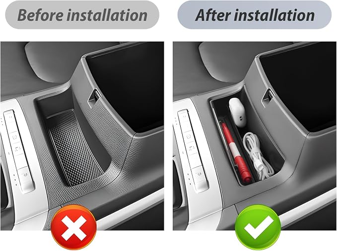 SKTU for 2025 2026 Kia Carnival Accessories Center Console Organizer for 2025 2026 Kia Carnival (LX/LXS/EX/SX/SX Prestige) Front Console Tray Kia Carnival 2025 2026 Accessories Front Console Organizer
