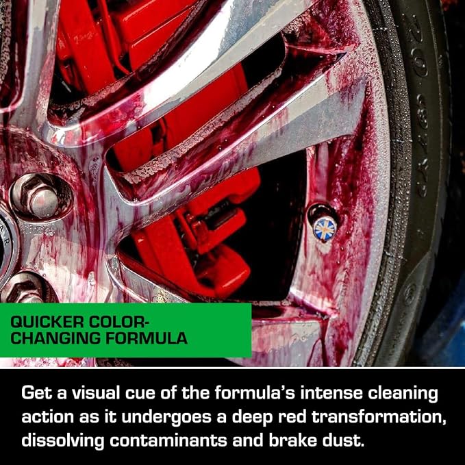 Ethos Wheel Cleaner Spray - Iron Remover Car Detailing - Rim Cleaner Spray Brake Dust, Iron Remover - Color Change Technology - Professional Strength Formula - Brake Dust Remover