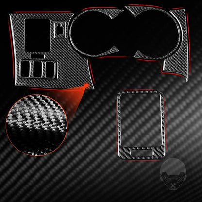 NVCNX Real Premium Carbon Fiber for Toyota 2nd Gen Tacoma Accessories 2005-2015 2006 2007 2008 2009 2010 2011 2012 2013 2014 Car Dash Dashboard Panel Cover Interior Trim Kit Overlay Sticker Decal 7PCs