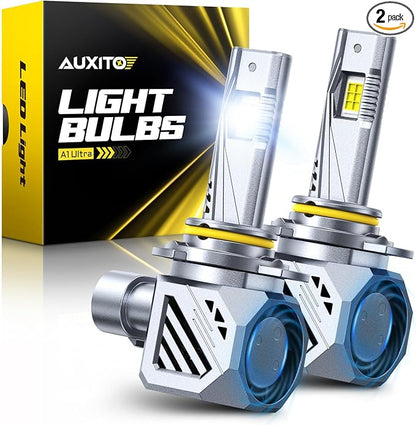 AUXITO 9012 Bulb-44000 Lumen 6500K White, OEM Mini Size, Easy Plug & Play Installation, Halogen Fog Light Replacement, Error-Free CANBUS System, Pack of 2
