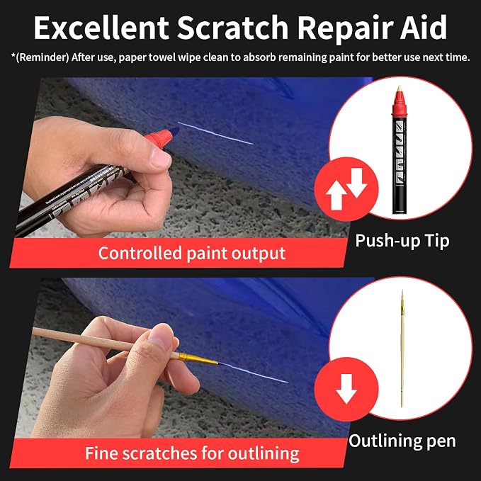 Carhoo B05 Monte Carlo Blue Touch Up Paint Compatible with BMW 3/5 Series/Alpina/M3/M5/X5/X6 (16ml)