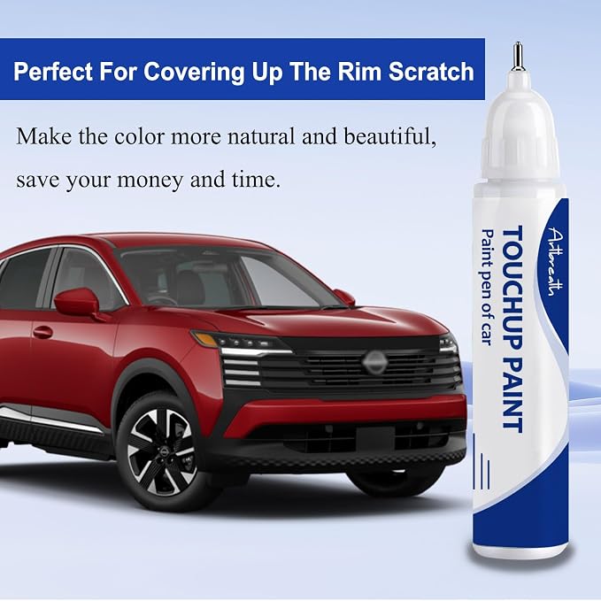 Scarlet Red(A20) Touch Up Paint for Nissan-Exact Match–Chips and Nicks Car Paint Scratch Repair Kit Automotive Paint Pen for 370Z/Altima/Armada/Cube/Frontier/GT-R/Juke/Leaf/Maxima/Murano/NV/Rogue