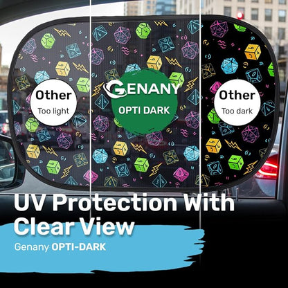 GENANY 2pcs Dragons Window Sun Shade for Sedan SUV Truck (21x14 Inches), Sun Shades for Side Window, Accessories for Kids, Baby Window Shades, Summer Car Decor