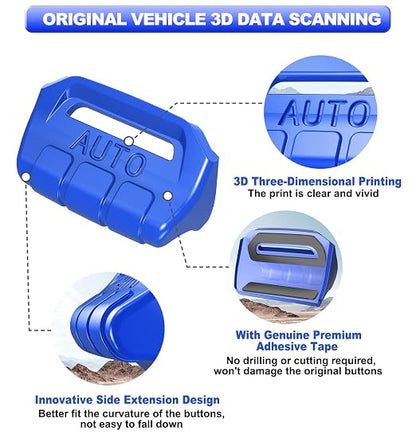 Fits for Jeep JL 4 PCS Upgrade Window Switch Button Cover Compatible with Jeep Wrangler JL JLU 2025 2024 2023 2022 2021 2020 2019 2018 & Gladiator JT 2020-2025 Interior Accessories(Dark Blue)