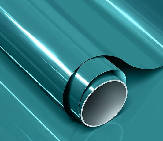 ColorFusion PPF by VViViD, Gloss Miami Lagoon Blue Dry Apply PPF Vinyl Car Wrap Roll 1ft x 5ft