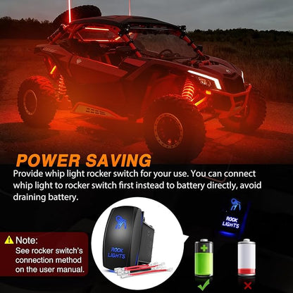 Nilight RGB LED Rock Lights Kit 12 Pods Underglow Multicolor Neon Pod with Remote & Bluetooth App Control DIY Flashing Music Mode Wheel Well Light for Truck ATV UTV RZR SUV