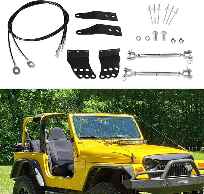 Limb Risers Kit Compatible with for Jeep Wrangler TJ 1997-2006 Limb Riser Through the Jungle Protector Obstacle Eliminate Rope