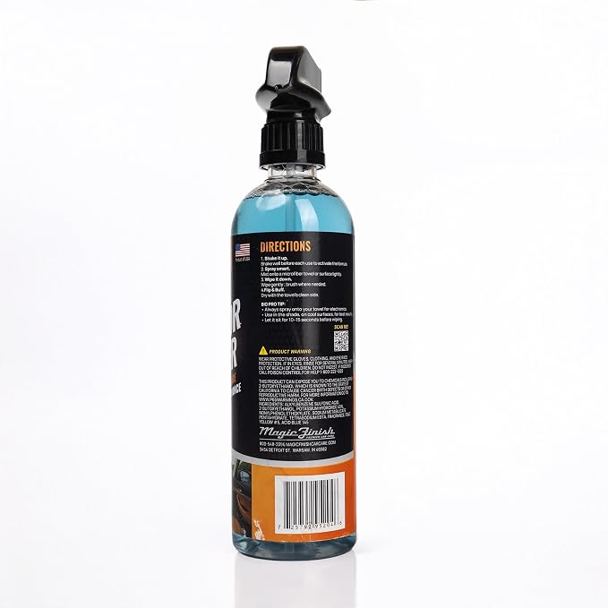 Magic Finish Interior Cleaning Spray (16 fl oz) – All-in-One Car Cleaner Spray for Seats, Dashboards & Consoles – Fast-Acting Car Cleaning Supplies for Rubber, Plastic, Carpet & Upholstery