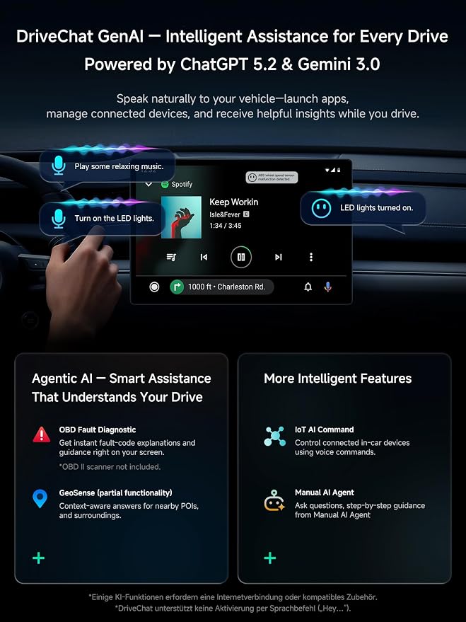 Wireless CarPlay Adapter, Magic AI Box with Dual-WiFi Stability Enjoy Video & Music Apps, Wireless CarPlay Box Compatible with Wired Factory CarPlay & Android Auto, Support for YouTube/Netflix